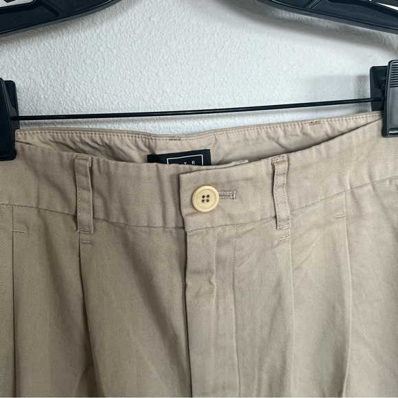 AYR The Metropolitan Pleated Twill Trouser Pants Khaki Tan Casual Women’s 12 - Picture 7 of 10